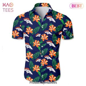 Denver Broncos Hawaiian Shirt Tropical Flower summer