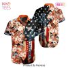 Denver Broncos NFL Graphic US Flag Flower Hawaiian Shirt New Trends Summer Gift Ever Fans