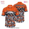 Denver Broncos NFL Hawaiian Shirt Graphic Tropical Pattern 3D Printed Beach Shirt Summer Gift For Fan