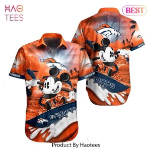 Denver Broncos NFL Hawaiian Shirt Mickey Graphic 3D Printed Gift For Fans