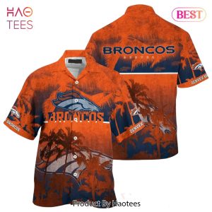 Denver Broncos NFL Hawaiian Shirt Style Tropical Pattern Hot Trending Summer For Awesome Fans