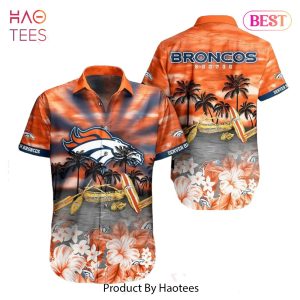 Denver Broncos NFL Hawaiian Shirt Tropical Pattern Summer For NFL Football Fans