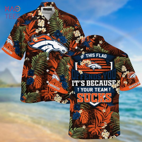 Denver Broncos NFL-Summer Hawaiian Shirt And Shorts