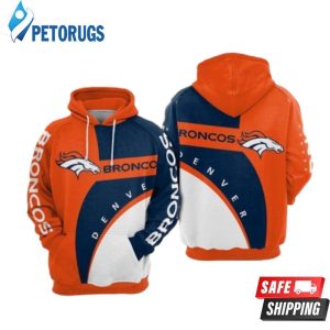 Denver Broncos Nfl Football Orange Blue Denver Broncos 2 3D Hoodie