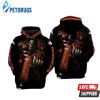 Denver Broncos Nfl Skull Guns 3D Hoodie