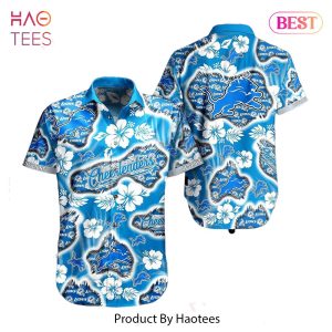 Detroit Lions NFL Hawaii Shirt Graphic Floral Printed This Summer Beach Shirt For Fans