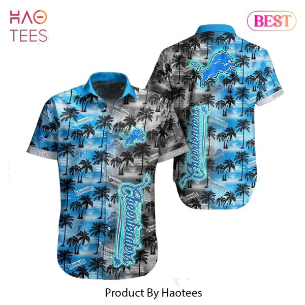 Detroit Lions NFL Hawaiian Shirt And Shirt Tropical Pattern Summer For Football NFL Fans