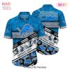 Detroit Lions NFL Hawaiian Shirt Graphic Tropical Pattern 3D Printed Beach Shirt Summer Gift For Fans