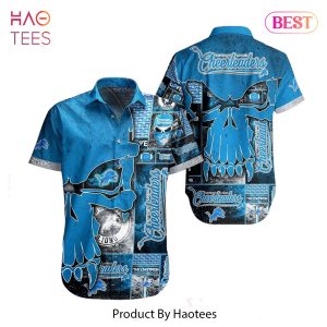 Detroit Lions NFL Hawaiian Shirt Skull Printed 3D New Trend Summer For Fans