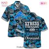 Detroit Lions NFL Hawaiian Shirt Stress Blessed Obsessed Summer Beach Shirt Gift For Fans Redskins