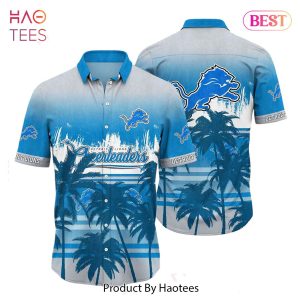 Detroit Lions NFL Summer Hawaiian Shirt Tropical Pattern Graphic For Sports Enthusiast