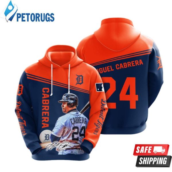 Detroit Tigers Miguel Cabrera 1 3D Hoodie