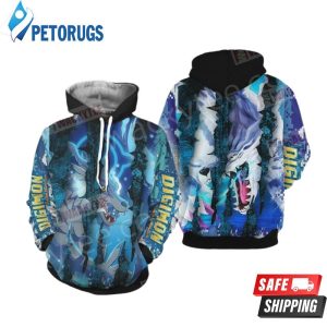 Digimon Garurumon New 3501 3D Hoodie