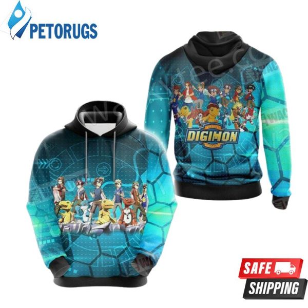 Digimon New Collection 2076 3D Hoodie