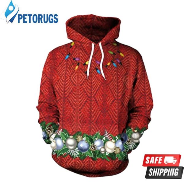 Digital Concise Style Christmas 3D Hoodie