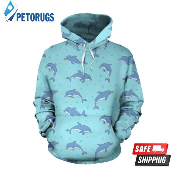 Dolphin Baby Cute Pattern 3D Hoodie