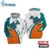 Dolphins Orange Nfl Football Skull Dolphins Orange Dolphins Orange 3D Hoodie