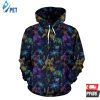 Dragonfly With Floral Pattern 3D Hoodie