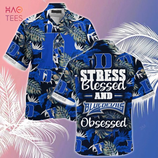 Duke Blue Devils  Summer Hawaiian Shirt And Shorts