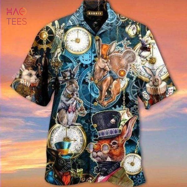 Easter Steampunk Bunny Hawaiian Shirt