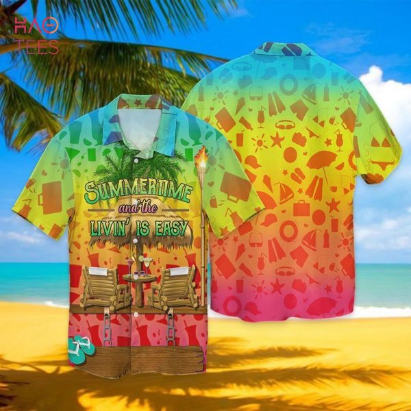 Enjoy The Summer Holiday Summertime And The Livin Is Easy Hawaiian Shirt