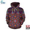 Ethnic Flower Style Pattern 3D Hoodie