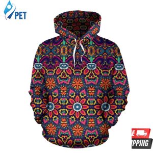 Ethnic Flower Style Pattern 3D Hoodie