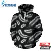 Feather Black White 3D Hoodie