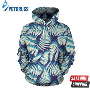 Fern Leave Summer Pattern 3D Hoodie