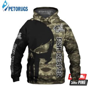 Fish Reaper Punisher Skull Camo Men And Women Fish Reaper Punisher Skull Fish Reape 2020 3D Hoodie