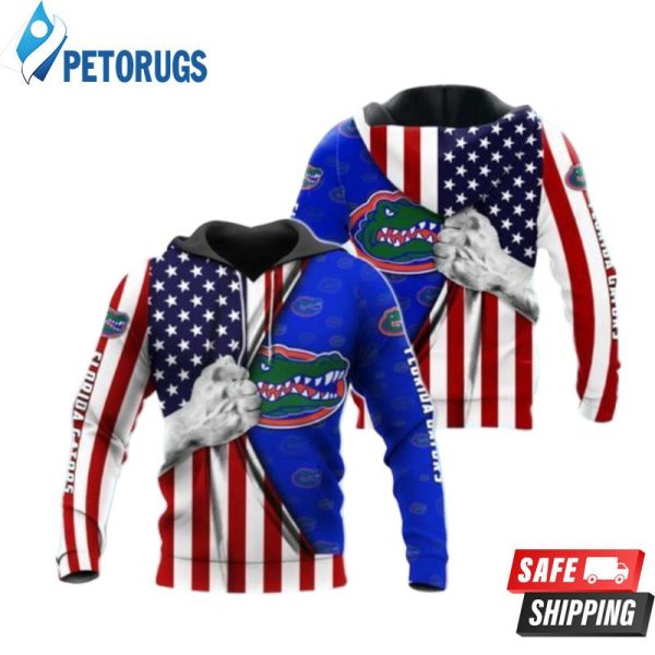 Florida Gators American Flag 3D Hoodie