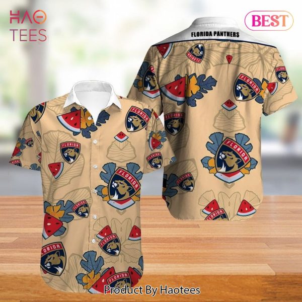 Florida Panthers Hawaiian Shirt Tropical Flowers summer for fans