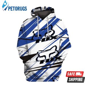 Fox Bike Blue 3D Hoodie