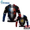 France Flag Pns 3D Hoodie