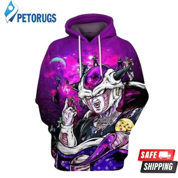 Frieza Dragon Ball Z Wear Givenchy Louis Vuitton Purple 3D Hoodie