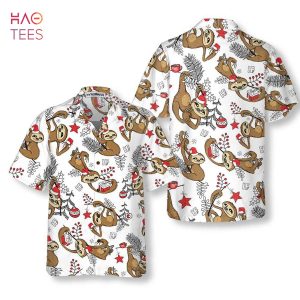 Funny Christmas Slothes Hawaiian Shirt