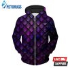 Galactic Dragon Scale Purple Up 3D Hoodie