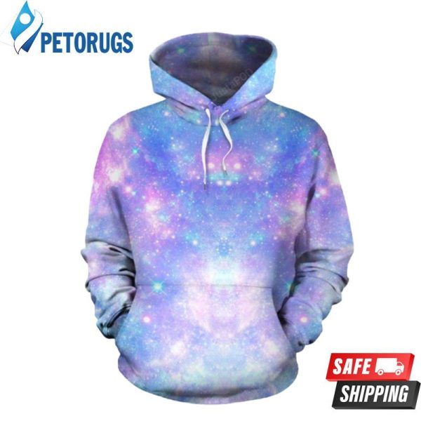 Galaxy Stardust Pastel Color 3D Hoodie