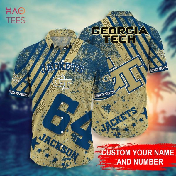 Georgia Tech Yellow Jackets Personalized Hawaiian Shirt