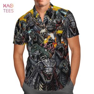 Godzilla World Fashion Hawaiian Shirt