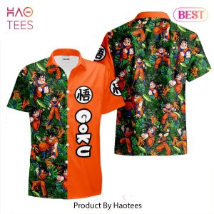 Goku Hawaiian Shirts Custom Anime Merch Clothes for Men Women