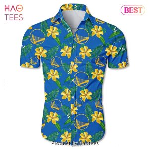 Golden State Warriors Hawaiian shirt Tropical Flower summer