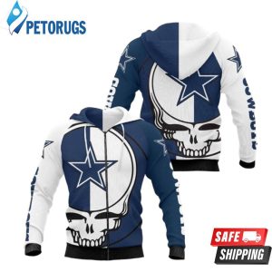 Grateful Dead Skull Dallas Cowboys 3D Hoodie