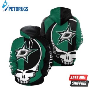 Grateful Dead Skull Dallas Stars 3D Hoodie