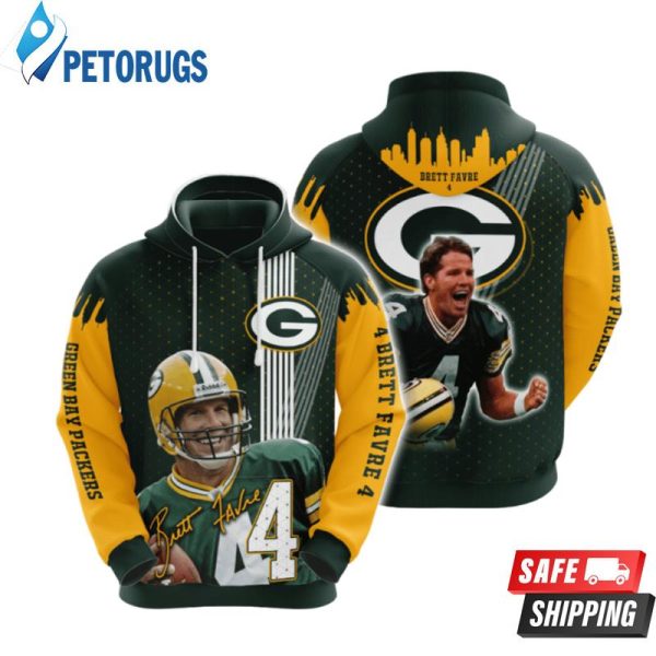 Green Bay Packers Brett Favre 3D Hoodie