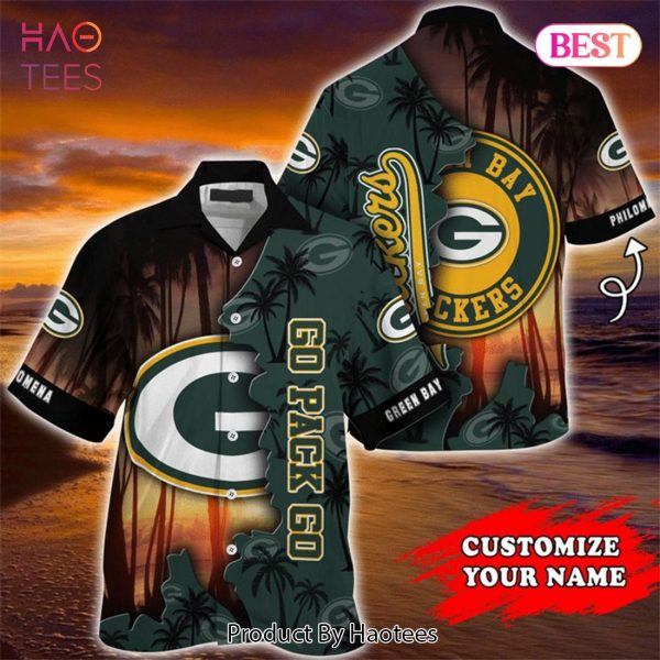 Green Bay Packers Hawaiian Shirt tropical island personalized