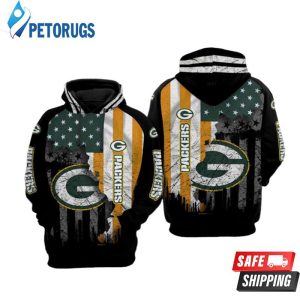 Green Bay Packers Nfl Football Flag American Green Bay Packers 3D Hoodie