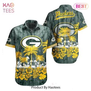 Green Bay Packers Nfl Hawaii Graphic Tropical Pattern Style Summer Hawaiian Shirt