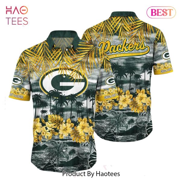 Green Bay Packers Nfl Hawaiian Shirt Style Tropical Pattern Summer For Awesome Fans