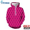 Halloween Pink Skull 3D Hoodie